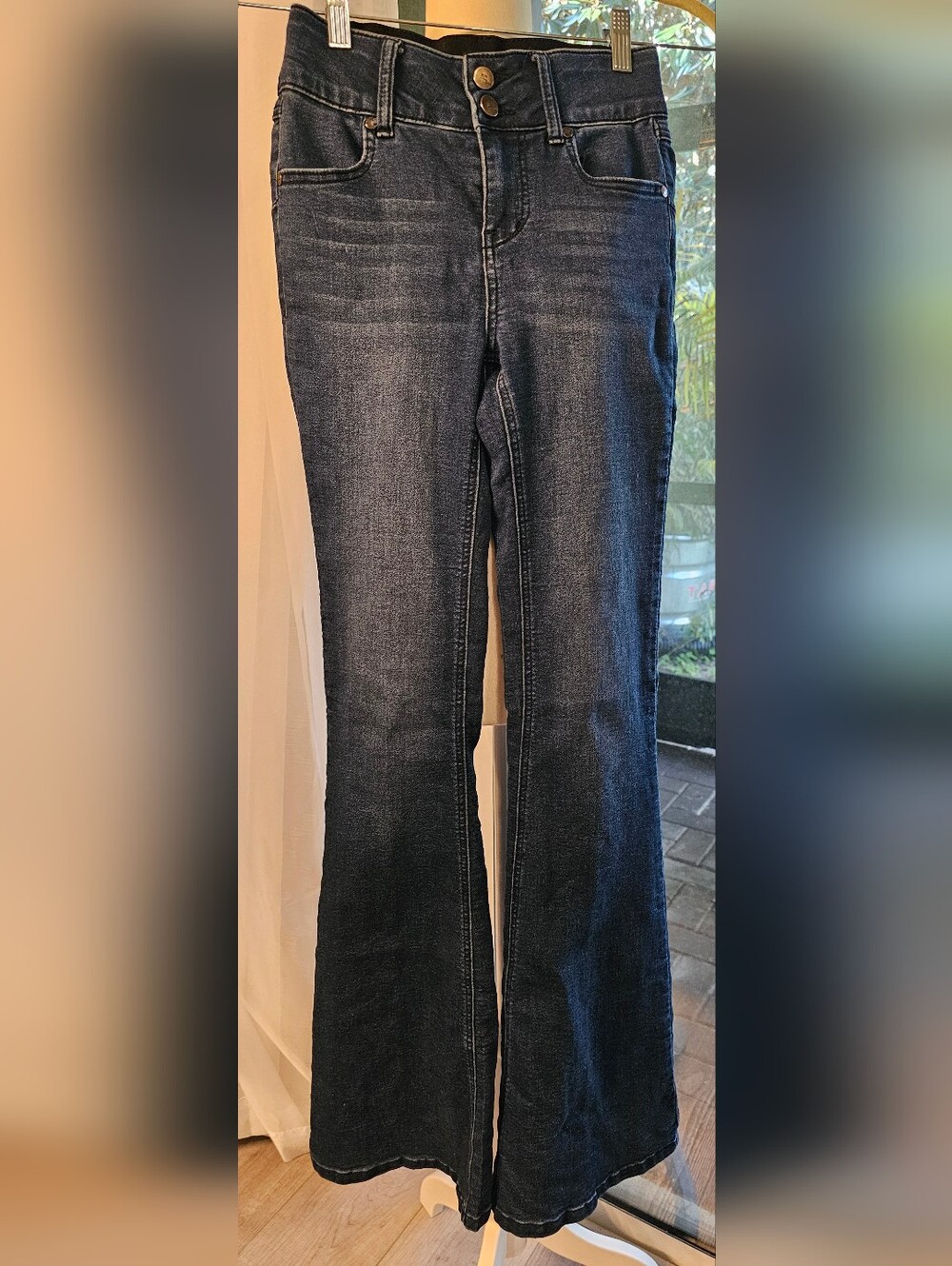 1822 Denim Fit & Lift High Waist Flare Jeans 00/24 Ailani Dark Wash